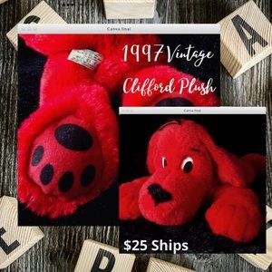 💕💝Clifford The Dog 🐾Vintage Plush🎄✨